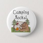 Badge Rond 5 Cm Roches de camping (Devant)