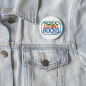 Badge Rond 5 Cm Roches de codage Médicales (En situation)