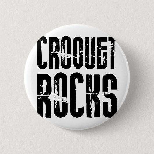 Badge Rond 5 Cm Roches de croquet (Devant)