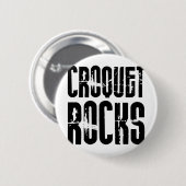 Badge Rond 5 Cm Roches de croquet (Devant & derrière)