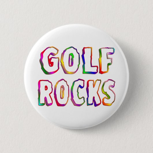 Badge Rond 5 Cm Roches de golf (Devant)