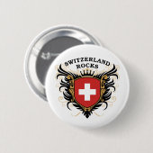 Badge Rond 5 Cm Roches de la Suisse (Devant & derrière)