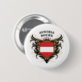 Badge Rond 5 Cm Roches de l'Autriche (Devant & derrière)