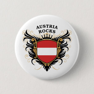 Badge Rond 5 Cm Roches de l'Autriche