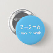 Badge Rond 5 Cm Roches de maths (Devant & derrière)