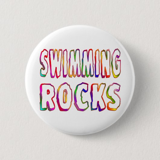 Badge Rond 5 Cm Roches de natation (Devant)