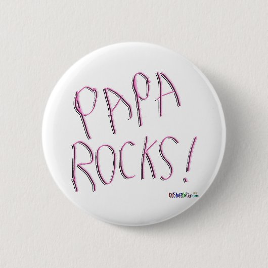 Badge Rond 5 Cm Roches de papa ! Bouton (Devant)