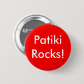 Badge Rond 5 Cm Roches de Patiki ! (Devant & derrière)