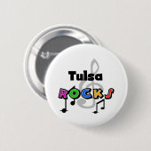 Badge Rond 5 Cm Roches de Tulsa (Devant & derrière)