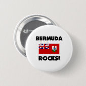 Badge Rond 5 Cm Roches des Bermudes (Devant & derrière)