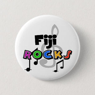 Badge Rond 5 Cm Roches des Fidji