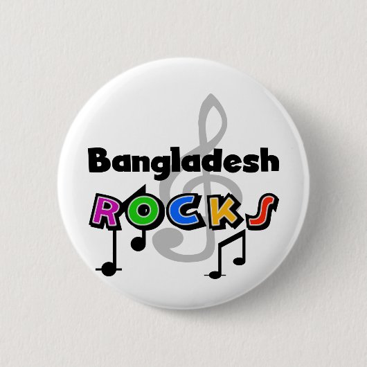 Badge Rond 5 Cm Roches du Bangladesh (Devant)