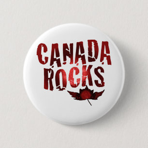 Badge Rond 5 Cm Roches du Canada