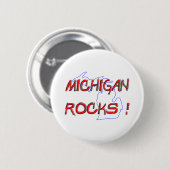 Badge Rond 5 Cm ROCHES du Michigan (Devant & derrière)