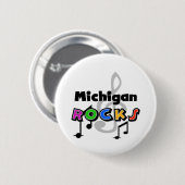 Badge Rond 5 Cm Roches du Michigan (Devant & derrière)