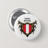 Badge Rond 5 Cm Roches du Pérou (Devant & derrière)