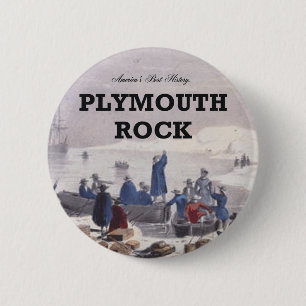 Badge Rond 5 Cm Rock ABH Plymouth