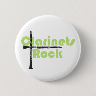Badge Rond 5 Cm Rock Clarinets