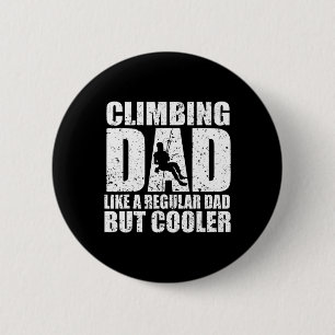 Badge Rond 5 Cm Rock Climber Bouldering Vintage Retro Rock Climbin