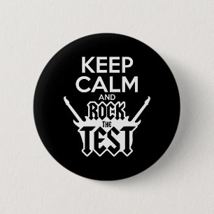 Badge Rond 5 Cm Rock Le Jour De Test Professeur Test State Idea Sc