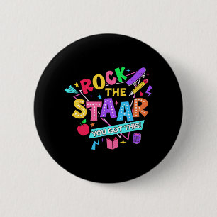 Badge Rond 5 Cm Rock Le Test Vous Avez Obtenu Ce Jour D'Essai Ense