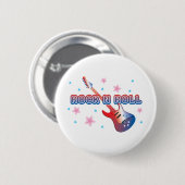Badge Rond 5 Cm Rock N Roll (Devant & derrière)