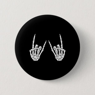 Badge Rond 5 Cm Rock On Band Rock Et Roll Costume Halloween Hommes