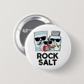 Badge Rond 5 Cm Rock Salt Funny Condiment Music Pun (Devant & derrière)