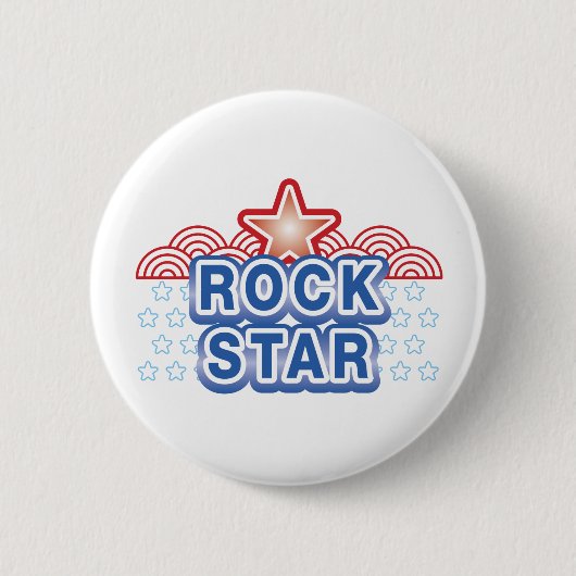 Badge Rond 5 Cm Rock Star (Devant)