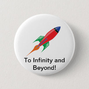 Badge Rond 5 Cm Rocket