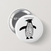 Badge Rond 5 Cm Rockhopper Penguin Maze B (Devant & derrière)