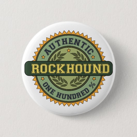 Badge Rond 5 Cm Rockhound authentique (Devant)