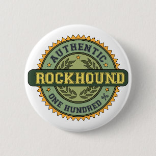 Badge Rond 5 Cm Rockhound authentique