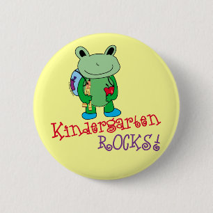 Badge Rond 5 Cm Rocks de jardin d'enfants