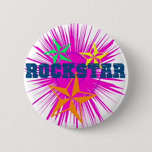 Badge Rond 5 Cm RockStar (Devant)