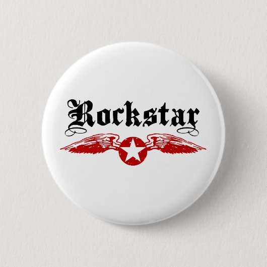 Badge Rond 5 Cm Rockstar (Devant)