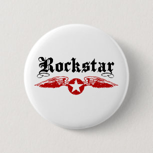Badge Rond 5 Cm Rockstar