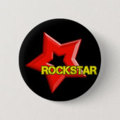 Badge Rond 5 Cm Rockstar (Devant)
