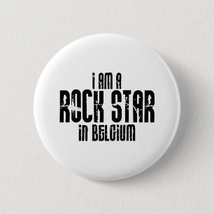 Badge Rond 5 Cm Rockstar en Belgique