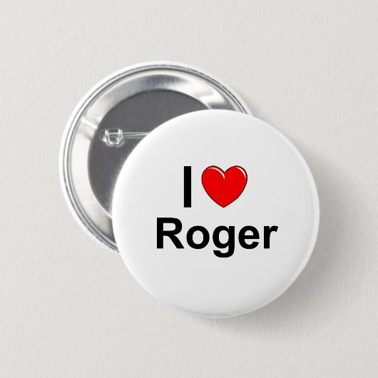 Badge Rond 5 Cm Roger (Devant & derrière)