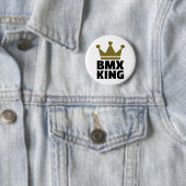 Badge Rond 5 Cm Roi de BMX (En situation)