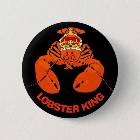 Badge Rond 5 Cm Roi de homard (Devant)