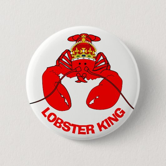 Badge Rond 5 Cm Roi de homard (Devant)