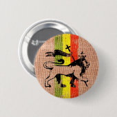 Badge Rond 5 Cm Roi de lion de reggae (Devant & derrière)