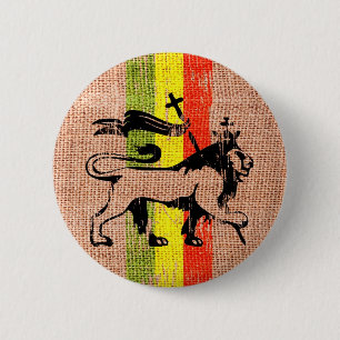 Badge Rond 5 Cm Roi de lion de reggae