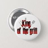 Badge Rond 5 Cm Roi du gril (Devant & derrière)