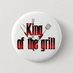 Badge Rond 5 Cm Roi du gril