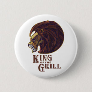 Badge Rond 5 Cm Roi du Grill