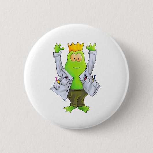 Badge Rond 5 Cm Roi du laboratoire (Devant)