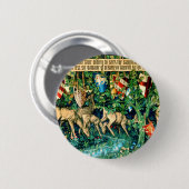 Badge Rond 5 Cm Roi médiéval Arthur William Morris (Devant & derrière)